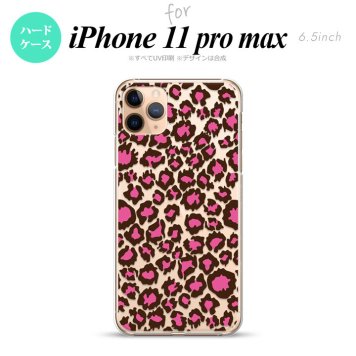 iPhone11ProMax iPhone11pro max スマホケース ハードケース 豹柄 B 赤 クリア メンズ レディース nk-i11pm-899