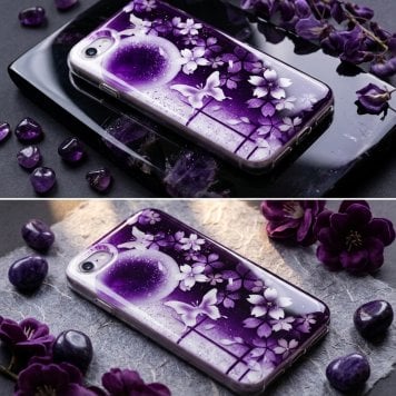 【全機種対応】スマホケース『雨』名入れ 送料無料 和柄 和風 桜 職人 伝統工芸 ハンドメイド ハードケース 手帳型 iPhone 17 Xperia AQUOS Android 各機種対応