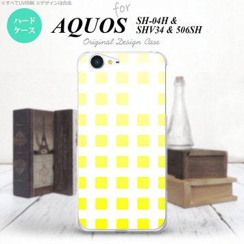 【SH04H】【スマホケース/スマホカバー】【アクオス ゼータ】SH04H スマホケース AQUOS ZETA SH04H カバー アクオス ゼータ スクエア 黄 nk-sh04h-1364【メール便送料無料】