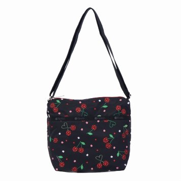 レスポートサック LeSportsac バッグ ショルダーバッグ 斜めがけバッグ 7562 F089 SMALL CLEO CROSSBODY スモールクレオ クロスボディ MON CHERIE ブラック+レッド系マルチ