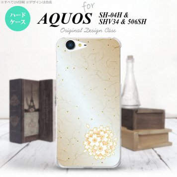 【SH04H】【スマホケース/スマホカバー】【アクオス ゼータ】SH04H スマホケース AQUOS ZETA SH04H カバー アクオス ゼータ 和サクラ 黄 nk-sh04h-1272【メール便送料無料】
