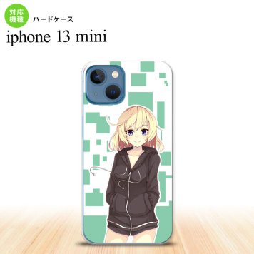iPhone13mini iPhone13 mini ケース ハードケース 女の子 A 緑  nk-i13m-1326