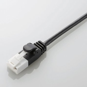 エレコム 【メール便での発送商品】LANケーブル Cat6 スリム ツメが折れない 2m ブラック RJ45コネクタ 1Gbps オンライン学習 小学生 中学生 LD-GPST/BK20