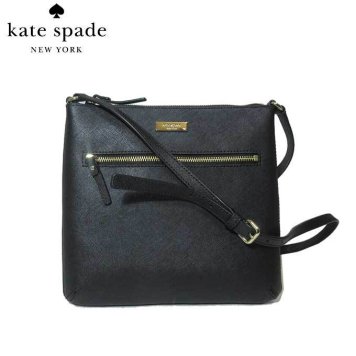 ケイト・スペード アウトレット kate spade ショルダーバッグ WKRU4496-001 型押しレザー 斜め掛け rima / laurel way / black(001)：ブラック