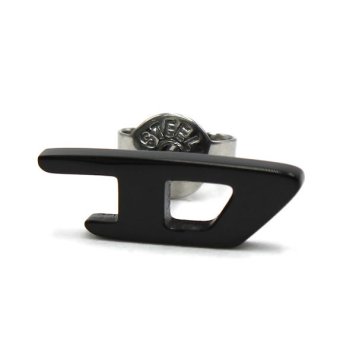 DIESEL ディーゼル DX1539001 ピアス シングルピアス 片耳用 ブラック アクセサリー