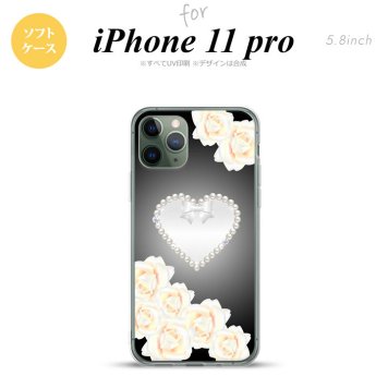 iPhone11Pro iPhone11 Pro スマホケース ソフトケース ハート D 黒 メンズ レディース nk-i11p-tp233