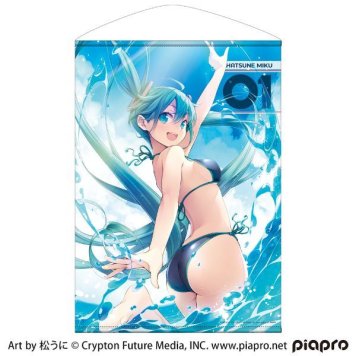 初音ミク B2タペストリー 松うにVer. ブルー 日本製