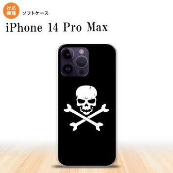 iPhone14 ProMax iPhone14 Pro Max スマホケース 背面ケースソフトケース ドクロ 黒 2022年 9月発売 nk-i14pm-tp511