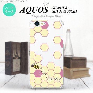 【SH04H】【スマホケース/スマホカバー】【アクオス ゼータ】SH04H スマホケース AQUOS ZETA SH04H カバー アクオス ゼータ ハニー クリア×紫 nk-sh04h-1683【メール便送料無料】