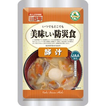 UAA食品美味しい防災食 豚汁 180g 50食【直送品】［送料無料］ 