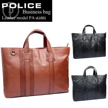 POLICE ポリス ビジネスバッグ レザー 牛革 PA-61001 バッグ かばん ブランド