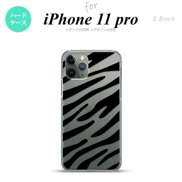 iPhone11Pro iPhone11 Pro スマホケース ハードケース ゼブラ 黒 メンズ レディース nk-i11p-021