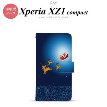 【手帳型 スマホ カバー ケース】【SO02K】【エクスペリア XZ1】手帳型 ケース SO-02K スマホ カバー Xperia XZ1 Compact エクスペリア サンタ nk-004s-so02k-dr636【メール便送料無料】