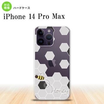 iPhone14 ProMax iPhone14 Pro Max スマホケース 背面ケース ハードケース ハニー クリア 黒 2022年 9月発売 nk-i14pm-1690