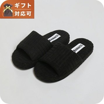 バナコ BANACO VIVID TERRY ROOM SLIPPER テリールームスリッパ ルームシューズ BNC-SLIPPER-BK-L メンズ 26-28cm 靴