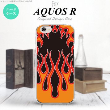 【SH03J】【スマホケース/スマホカバー】【アクオス R】SH03J スマホケース AQUOS R SH-03J カバー アクオス R ファイヤー 黒×赤 nk-sh03j-1304【メール便送料無料】