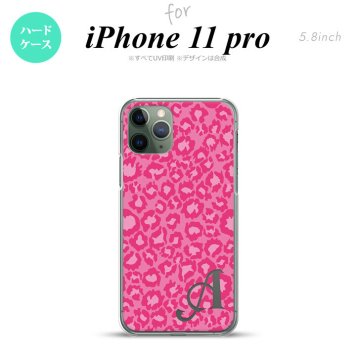 iPhone11Pro iPhone11 Pro スマホケース ハードケース 豹柄 B ピンク +アルファベット メンズ レディース nk-i11p-892i