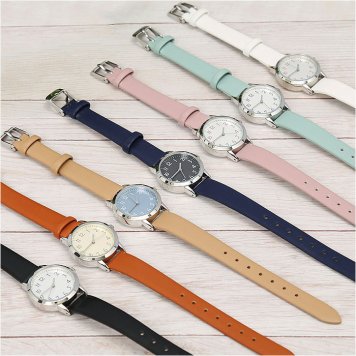 腕時計 レディース かわいい ジョージ 丸型 ウォッチ アナログ  リストウォッチ ファッションウォッチ ムーブメント アラビア数字 日本製 シンプル ミニマル