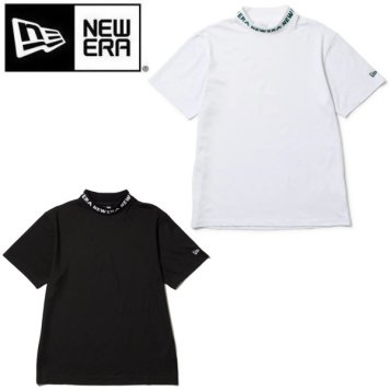 ニューエラ ゴルフ 半袖 ミッドネック Tシャツ ジャカードロゴ  (14391505) (14391510)2025年春夏モデル お誕生日祝い お祝い 記念品 お父さん 父の日 彼氏 男性 30代 40代 50代 60代 還暦祝い 敬老の日  人気プレゼント プレゼント