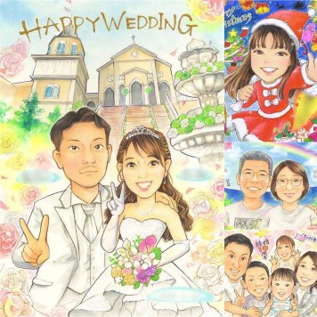 結婚記念日のプレゼントに、似顔絵で感謝を形にしませんか。 結婚式 似顔絵 ギフト 名入れ 手描き 贈り物 プレゼント 結婚記念日 お祝い 記念 挙式 ウェルカムボード 友達 同僚 カップル 友人 家族 修正無料 下書き確認 名入れ 喜ばれる そっくり 似てる 実績多数 宝物 一生もの 結婚式 ウェディング ホワイトデー 卒寿祝い 白寿祝い 還暦祝い 感謝 キレイ 喜寿祝い 感動 大量注文 引っ越し