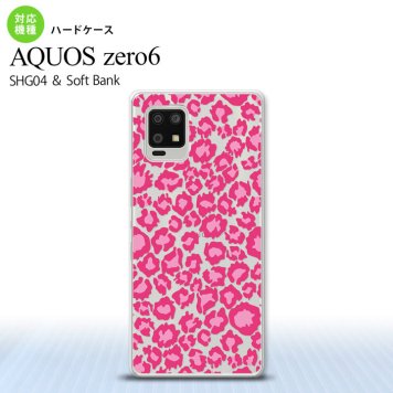 SHG04 SHG04 ZERO6 AQUOS zero6 スマホケース ハードケース 豹柄 B ピンク クリア メンズ レディース nk-zero6-891