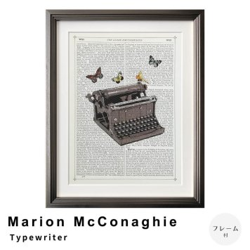 Marion McConaghie（マリオン マコネギー） Typewriter アートポスター（フレーム付き）