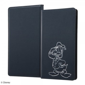 『ディズニーキャラクター』/汎用手帳型ケース FLEX Sサイズ ホットスタンプ/『ドナルドダック』 ※送料無料(ポスト投函)