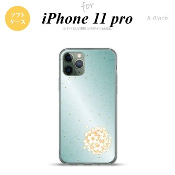 iPhone11Pro iPhone11 Pro スマホケース ソフトケース 和柄 サクラ 緑 メンズ レディース nk-i11p-tp1276
