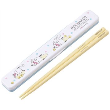 ポチャッコ のんびり 抗菌 音のならない箸・箸箱セット 箸18cm スケーター ※送料無料(ポスト投函)