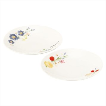 日比谷花壇 FLORIOGRAPHY（花言葉） ペアプレートセット（チューリップ･孔雀草） HBK20-164  内祝 内祝い お祝 御祝 記念品 出産内祝い プレゼント 快気祝い 粗供養 引出物