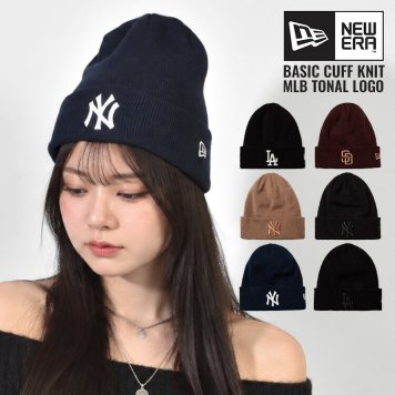 ニット帽 ニューエラ NEWERA ベーシック カフニット メンズ レディース MLB SD LA NY パドレス ドジャース ヤンキース 帽子 ビーニー ニットキャップ ニットワッチ 黒 ブラック 暖かい 防寒 アウトドア 15119695 15119704 15119705 15119706 15119721 15119724 正規品
