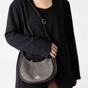 コーチ COACH EMILY SHOULDER BAG IN SIGNATURE CANVAS エミリー ショルダー バッグ シグネチャー キャンバス CDX17 ハンドバッグ レディース バッグ