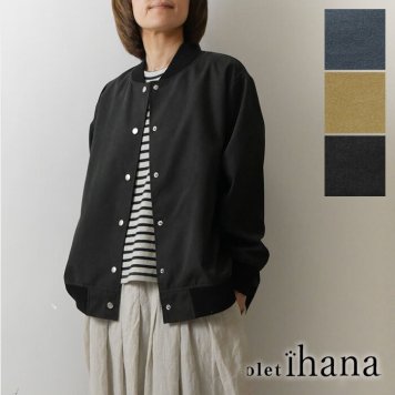 ＊【olet ihana オレットイハナ】(BARNDOOR バーンドア) ピーチスキン アニマル × 恐竜 ショートブルゾン MA1 (1194451g)レディース 春 夏 北欧 アウター ジャンパー ゆったり ナチュラル 服 新作 ナチュランド 人気 30代 40代 50代 60代