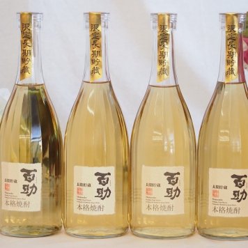 長期貯蔵本格麦焼酎 限定 琥珀色の百助(大分県) 720ml×4本
