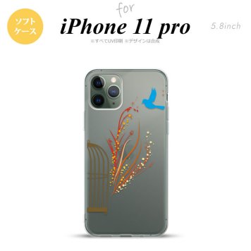 iPhone11Pro iPhone11 Pro スマホケース ソフトケース 青い鳥 赤 メンズ レディース nk-i11p-tp1294