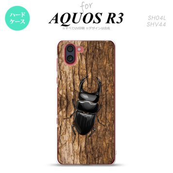 SH-04L SHV44 R3 AQUOS R3 スマホケース カバー クワガタ C nk-r3-333