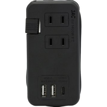冬の贈り物ご挨拶  USB付きモバイルタップ（PD付） STAR★LIGHT 約11.1×5.5×2.3cm