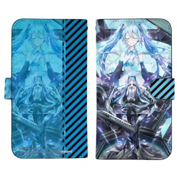   初音ミク Circulator 手帳型スマホケース158 iPhone6plus/7plus/8plus対応     日本製