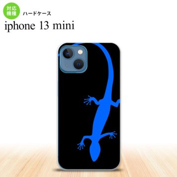 iPhone13mini iPhone13 mini ケース ハードケース トカゲ 黒 青  nk-i13m-777