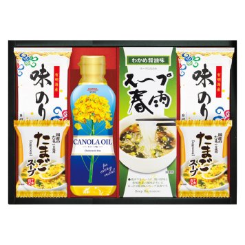 SHOWAキャノーラ油&のり・たまごスープ詰合せ  ／セット・詰め合わせ 調味料 食品 お中元 御中元 ギフト 暑中 残暑 お盆 初盆 新盆 お供 御供 ギフト 2026 送料無料 ギフト プレゼント プチギフト 内祝い 快気祝い 出産祝い 結婚祝い 引出物 新築祝い お返し
