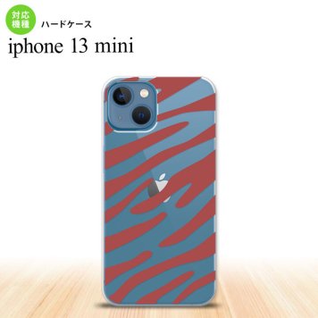 iPhone13mini iPhone13 mini ケース ハードケース ゼブラ 赤  nk-i13m-023