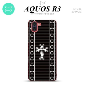 SH-04L SHV44 R3 AQUOS R3 スマホケース カバー ゴシック 黒 白 nk-r3-1011
