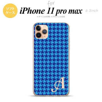 iPhone11ProMax iPhone11pro max スマホケース ソフトケース 千鳥 格子 小 青 +アルファベット メンズ レディース nk-i11pm-tp904i