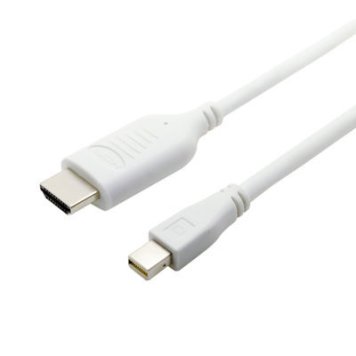 ミヨシ ミヨシ HDMI-ミニディスプレイポート変換ケーブル 1m (ホワイト) HDC-MD10/WH