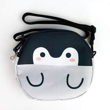 コウペンちゃん フェイスシリーズ サークルショルダー バッグ ショルダーバッグ ショルダー 円形 ブラック グッズ  (MCOR)
