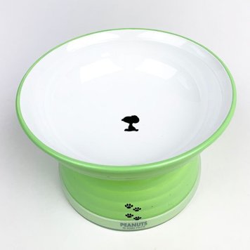 スヌーピー ペットボウル GR スヌーピー ペット お皿 ペット皿 犬 猫 緑 グッズ