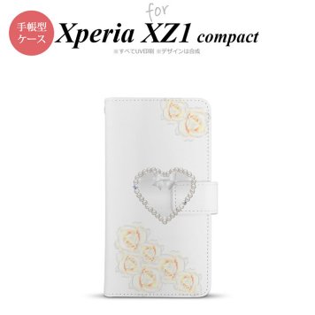 【手帳型 スマホ カバー ケース】【SO02K】【エクスペリア XZ1】手帳型 ケース SO-02K スマホ カバー Xperia XZ1 Compact エクスペリア ハート（D） nk-004s-so02k-dr231【メール便送料無料】