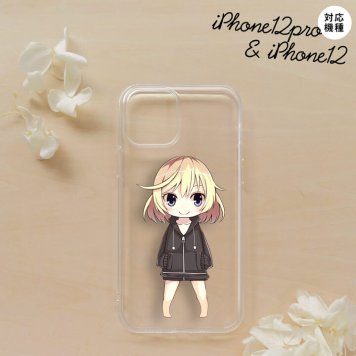 iPhone12/iPhone12pro iPhone12 / iPhone12pro スマホケース ソフトケース 女の子 C クリア メンズ レディース nk-i12-tp1334
