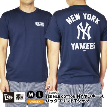 NEW ERA ニューエラ TEE MLB COTTON Tシャツ ニューヨークヤンキース ロゴ バックプリント