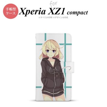 【手帳型 スマホ カバー ケース】【SO02K】【エクスペリア XZ1】手帳型 ケース SO-02K スマホ カバー Xperia XZ1 Compact エクスペリア キャラB 水色 nk-004s-so02k-dr1330【メール便送料無料】